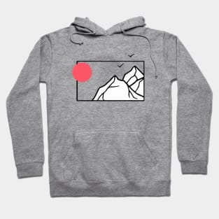Sunset in the mountains Hoodie